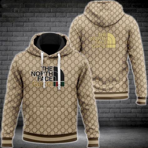 jaqueta gucci the north face|gucci north face hoodie brown.